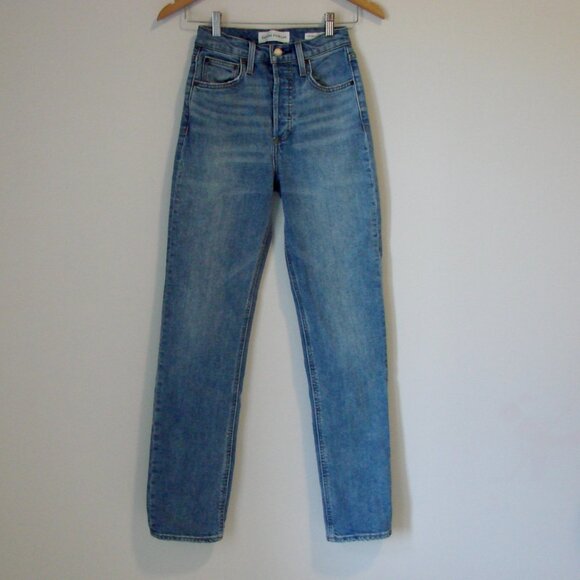 Aritzia Denim Forum Blue Straight Leg Jeans - Picture 4 of 16